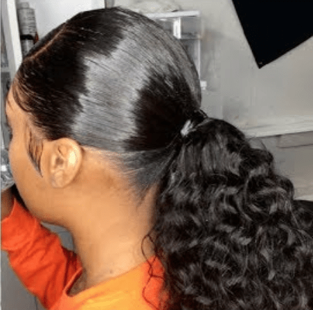 frontal ponytail straight hair